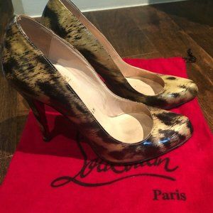 Christian Louboutin Decolette - Tiger Pat sz 35.5